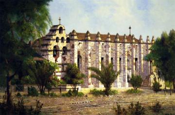 Mission San Gabriel Arcángel Artwork by Edwin Deakin