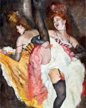 Can Can Artwork by Pál Fried