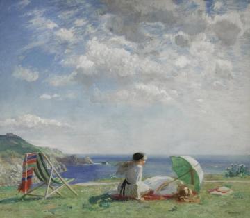 Sea Wind And Sun Artwork by Dame Laura Knight