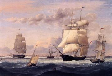 New York Harbor Artwork by Fitz Hugh Lane