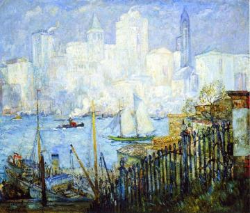 Lower Manhattan Artwork by Richard Haley Lever