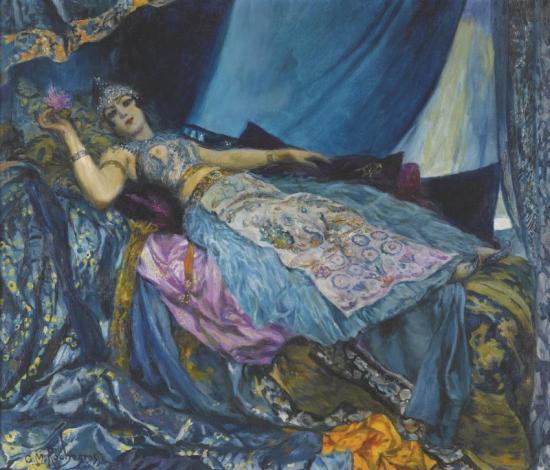 The Blue Princess Artwork by Georges Antoine Rochegrosse