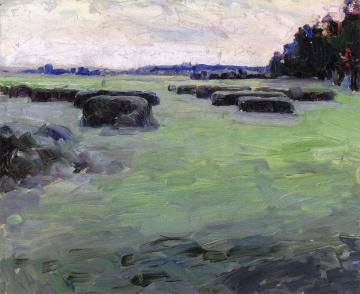 A Forest Stream Artwork by Maria Yakunchikova