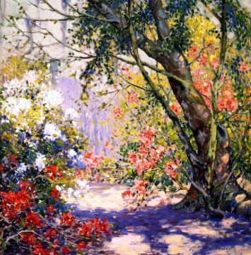 Path In A Southern Garden Artwork by Alfred Hutty