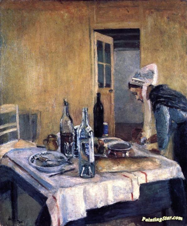 Breton Serving Girl Artwork by Henri Matisse