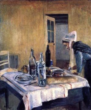 Breton Serving Girl Artwork by Henri Matisse