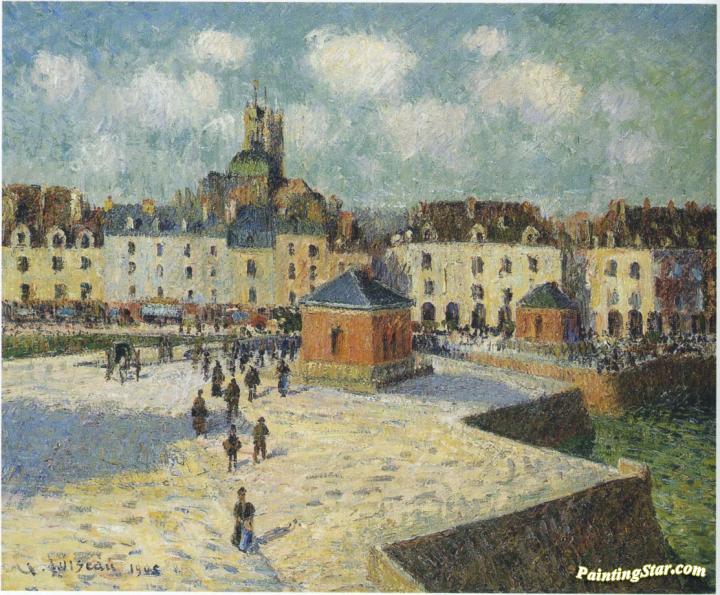 Quay at Dieppe Artwork by Gustave Loiseau