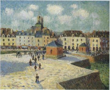 Quay at Dieppe Artwork by Gustave Loiseau