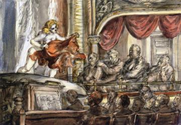Burlesque Artwork by Reginald Marsh