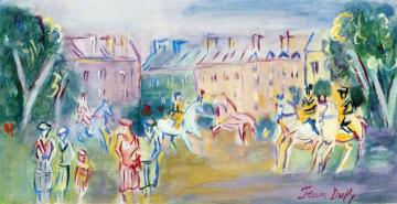 Paris, Near The Bois De Boulogne Artwork by Jean Dufy