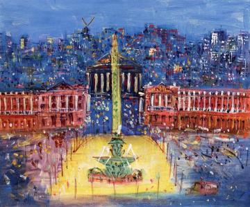 Place De La Concorde Artwork by Jean Dufy