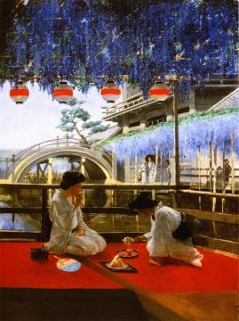 The Wisteria Garden Artwork by Francis Neyhardt