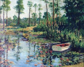 The Water Garden, Giverny Artwork by Lawton S. Parker