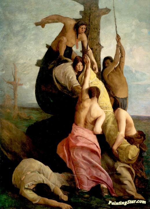 Laying Away a Brave Artwork by George de Forest Brush