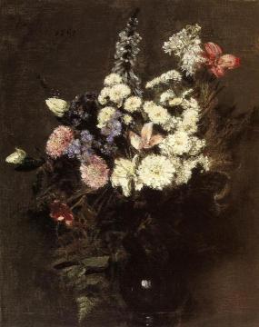 Autumn Flowers Artwork by Henri Fantin-Latour