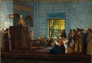 Sermon In The Mosque Artwork by Jean Leon Gerome