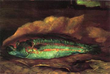 Study of the Parrot Fish Artwork by John La Farge