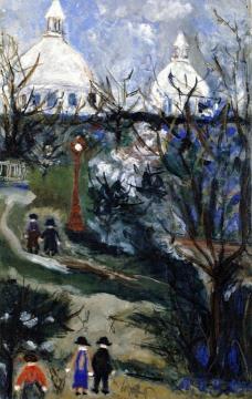 Montmartre, Square Saint-pierre Artwork by Maurice Utrillo