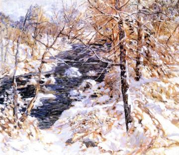 Winter Stream Artwork by Walter Elmer Schofield