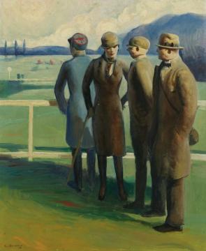 Longchamps Race Track Artwork by Guy Pene Du Bois