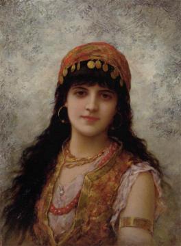 An Oriental Beauty Artwork by Emile Eisman-Semenowsky