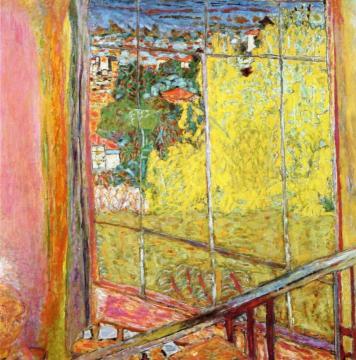 The Studio At Le Cannet, With Mimosa Artwork by Pierre Bonnard