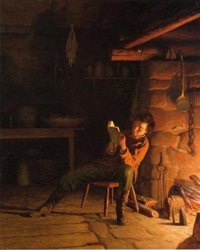 The Boyhood of Abraham Lincoln Artwork by Eastman Johnson