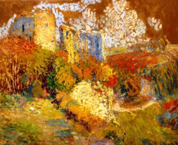 House on the Hillside Artwork by Henri Martin
