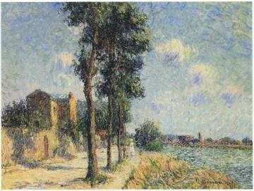 Quay at Pontoise Artwork by Gustave Loiseau