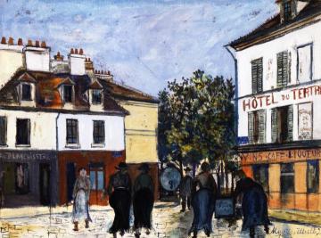 Place du Tertre in Montmartre Artwork by Maurice Utrillo