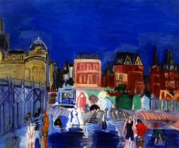 Les Bains Marie-christine Artwork by Raoul Dufy