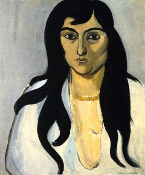 Woman with Amber Necklace Artwork by Henri Matisse