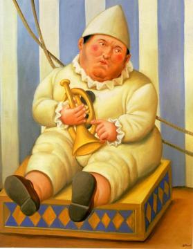 Pierrot Artwork by Fernando Botero