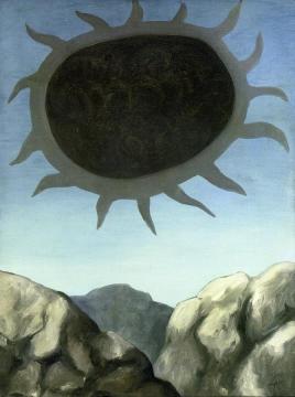 Eye of the Mountain Artwork by Rene Magritte