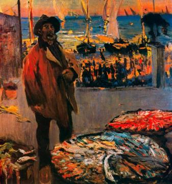 Cantador de peix Artwork by Joaquin Mir Trinxet