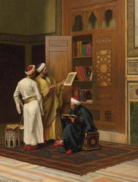 The Scholars Artwork by Ludwig Deutsch