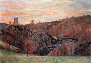 The Ruins of the Chateau de Crozant Artwork by Armand Guillaumin