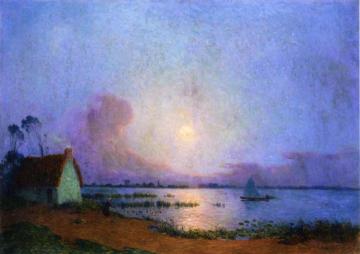 A Blue Evening Over The Grande Briere Marsh Artwork by Ferdinand du Puigaudeau