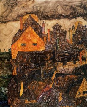 The Old City I Artwork by Egon Schiele