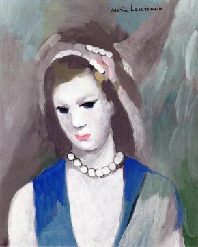 Young Woman Artwork by Marie Laurencin