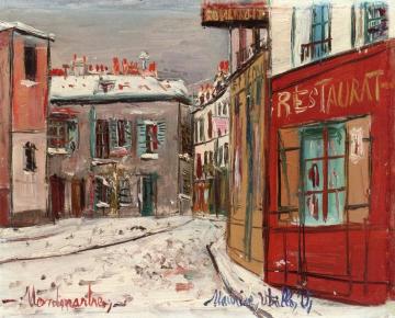 Rue Norvins In Montmartre Artwork by Maurice Utrillo