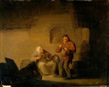 Villagers Singing Artwork by Adriaen van Ostade