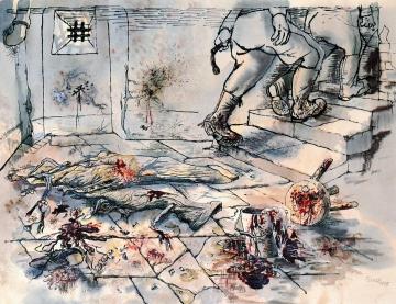 After The Interview Artwork by George Grosz