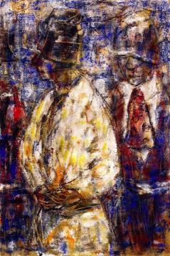 Two Figures Artwork by Christian Rohlfs