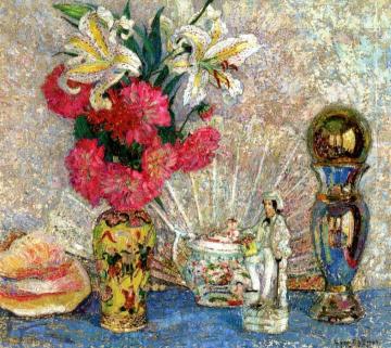 Still Life with Chinese Ornaments Artwork by Leon De Smet