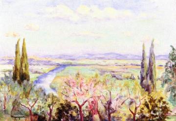 Valley of the Seine, View towards La Joncherie Artwork by Henri Manguin