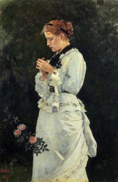 Portrait Of A Lady Artwork by Winslow Homer