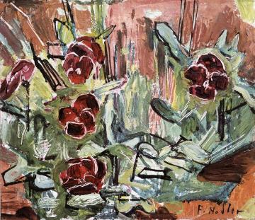 Pansies Artwork by Ferdinand Hodler