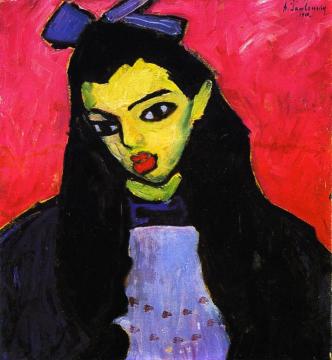 Girl with Black Hair Artwork by Alexej Jawlensky