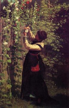 Catching the Bee Artwork by Eastman Johnson